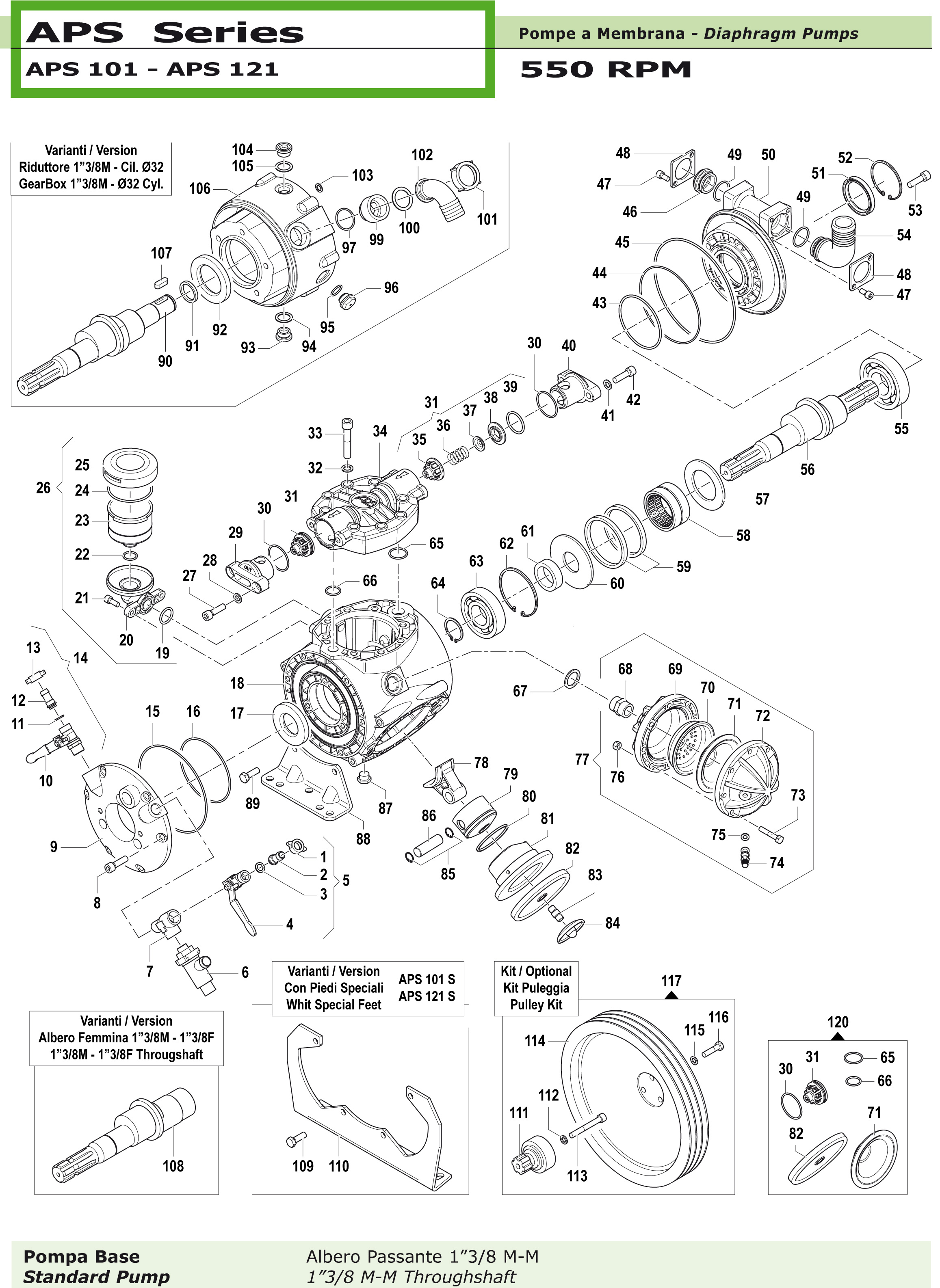 Spare parts for Comet APS 101 - 121 | spritzenteile.de