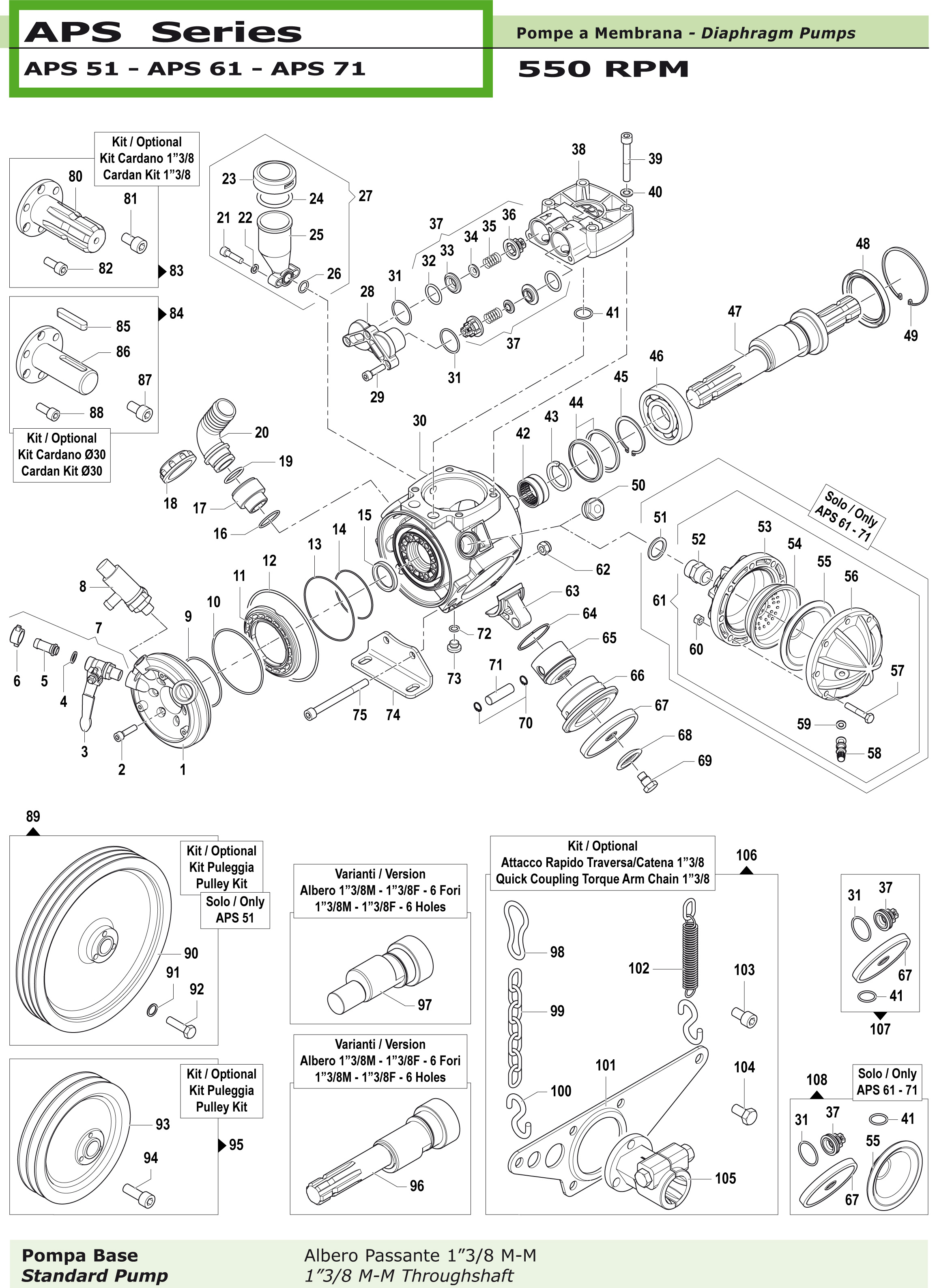 Spare parts for Comet APS 51 - 61 - 71 | spritzenteile.de