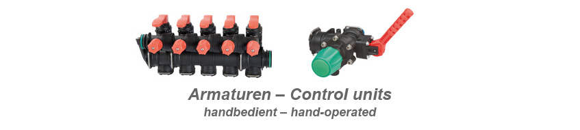 Arag section valve manually