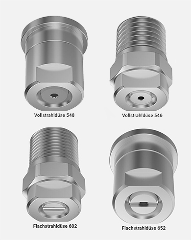 High pressure nozzles