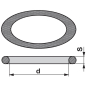 Preview: 72 O-Ring 1210001800 für Comet Pumpen IDS 1401