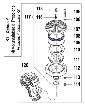 Abstandhalter 0460005000 für Comet BPS 300