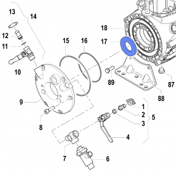 Öldichtung 0019008700 für Comet Pumpen APS 101-121