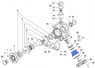 Piston Sleeve 0400008300 for Comet Pump IDS 2001