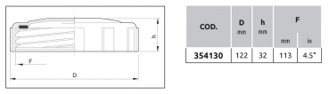 Arag tank lid closed ø 122 mm