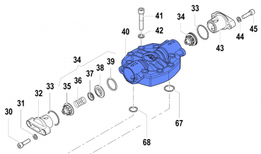Pumpenverteiler 3218009900 für Comet Pumpen APS 141-166