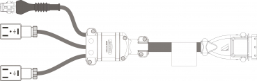 Cable for hydraulic control box