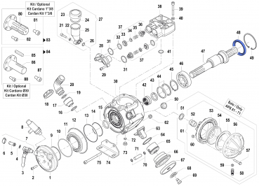 Öldichtung 0019008500 für Comet Pumpen APS 51-61-71