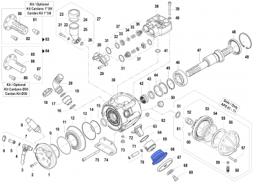 Kolbenhülse 0400007300 für Comet Pumpe APS 61