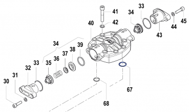 O-Ring 1210014500 für Comet Pumpen APS 141 - 166