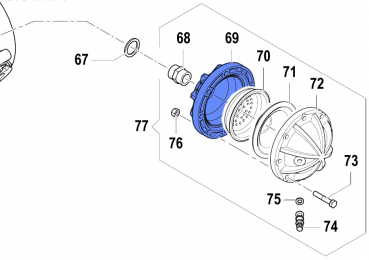 Druckspeicher 0002003100 für Comet Pumpen APS 101-121