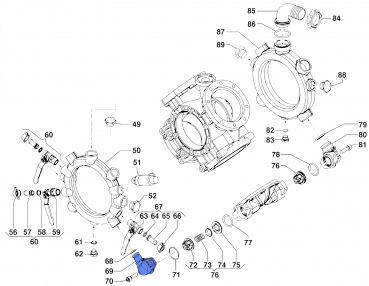 Ablasskupplung 2806002700 für Comet Pumpen IDS 1501-1701-2001