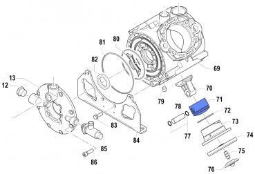 Kolben 2409006800 für Comet Pumpe APS 145