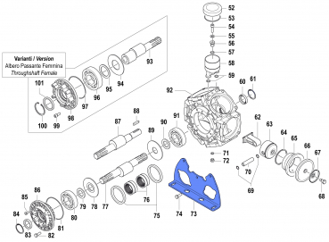 Pumpenhalterung 2400015900 für Comet BPS 300