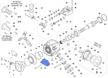 Pumpenhalterung 2400006600 für Comet Pumpen APS 51-61-71