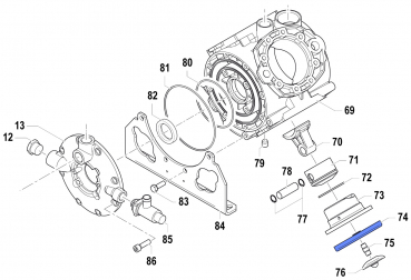 Membrane 1800001200 NBR für Comet Pumpe APS 145