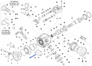 Schraube 3609004900 für Comet Pumpen APS 51-61-71