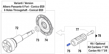 Splint 1602000700 für Comet Pumpen APS 31-41