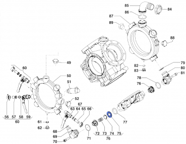 Ventilsitz 3009014600 Comet Pumpen IDS 1501-1701-2001