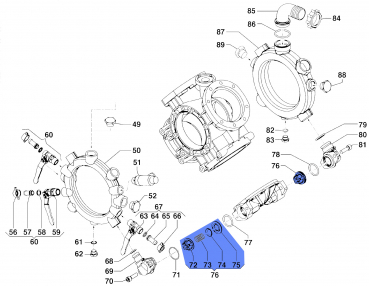 Druck-Saugv. Set 1220006600  Comet Pumpen IDS 1501-1701-2001