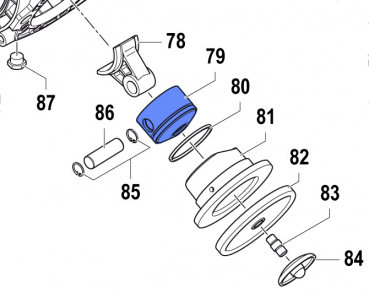 Kolben 2409006800 für Comet Pumpen APS 101-121