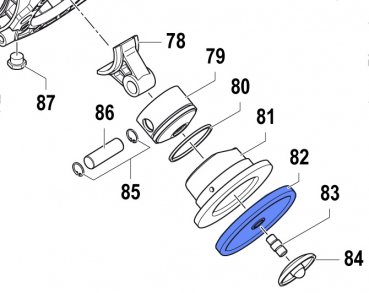 Membrane 1800001200 NBR für Comet Pumpen APS 101-121