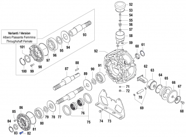 Schraube 3607022600 für Comet Pumpe BPS 300