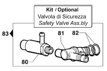 Sicherheitsventil Kit 2803035300 für BP 60 K