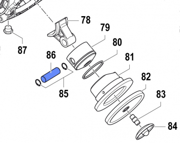 Kolbenbolzen 3011000300 für Comet Pumpen APS 101-121