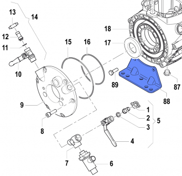 Pumpenhalterung 2400004600 für Comet Pumpen APS 101-121