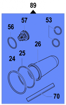 Wartungskit 5026008700 für Comet Pumpe APS 96