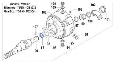 Abstandhalter 0601024200 für Comet Pumpen APS 101-121