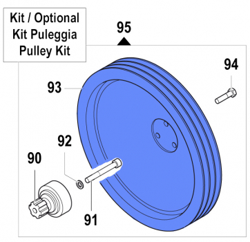 Riemenscheibe 2424003500 für Comet Pumpe APS 145