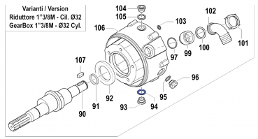 Dichtung 1209000200 für Comet Pumpen APS 101-121