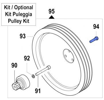 Schraube 3609009500 für Comet Pumpe APS 145