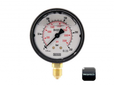 Manometer mit integrierter LED-Beleuchtung - 63 - Manometer Preiss