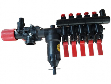 Teilbreiten-Armatur von Rau 31480 mit 5 Teilbreiten