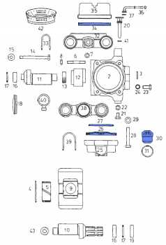 RAU original repair kit for pump P200 old model