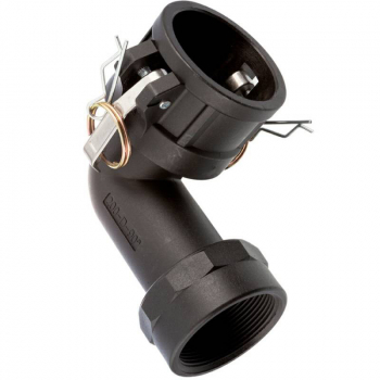 Kamlok mother part with arch 90° and internal thread