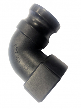 FIXLOC - KAMLOK Vaterteil mit Bogen 90° und Innengewinde