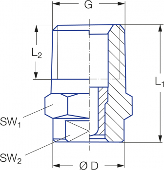 Lechler Flachstrahldüsen 602 | 20° bis 45 ° Hochdruckreinigung ¼" NPT
