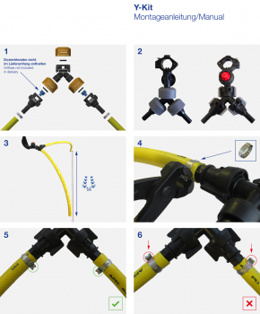 Lechler Y-Kit for Dropleg assembly