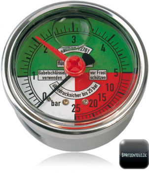 Manometer mit integrierter LED-Beleuchtung - 63 - Manometer Preiss