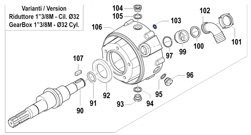 Unterlegscheibe 2811005900 für Comet Pumpen APS 101-121