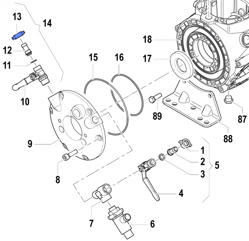 überwurfmutter 1200003800 für Comet Pumpen APS 101-121