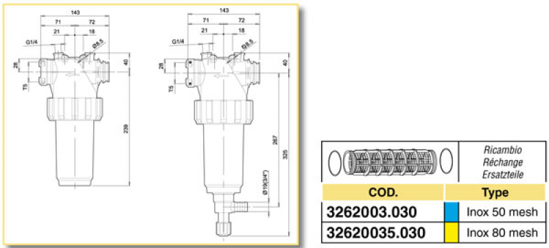 Arag pressure filter standard T5 series 326