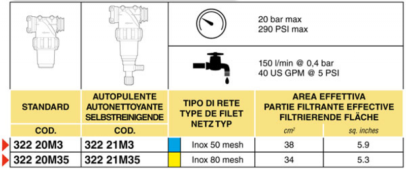 Arag pressure filter standard T5 series 322