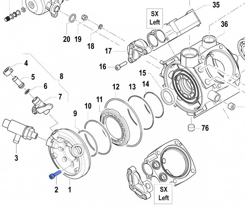 Schraube 3609000600 für Comet Pumpe APS 96