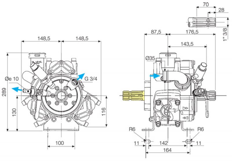 Schema Membranpumpe