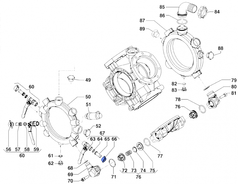 überwurfmutter 1200003800 für Comet Pumpen IDS 1501-1701-2001